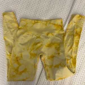 PCHEEBUM YELLOW TIE DYED LEGGING